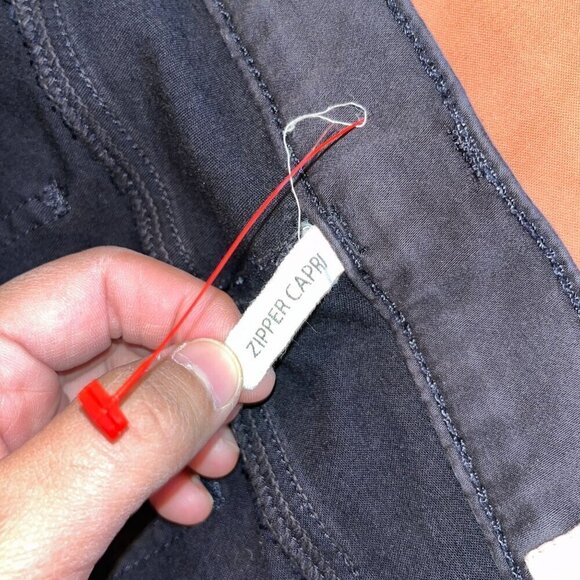 Rag & Bone Womens Black Zipper Capi Skinny Jeans Size 28 Slim Fit Denim - Picture 7 of 11